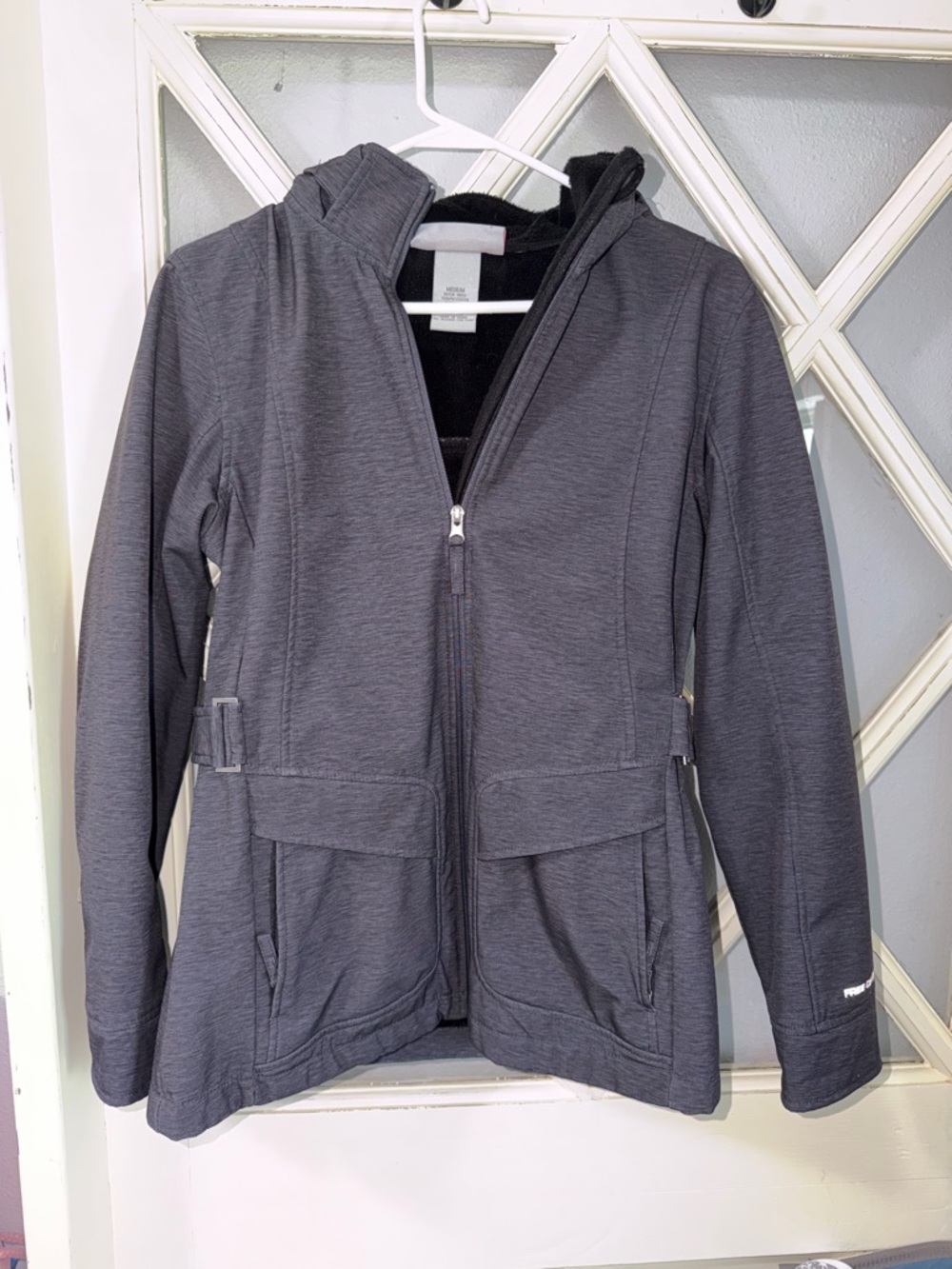 Free Country Black Fleece-Lined Hoodie Jacket